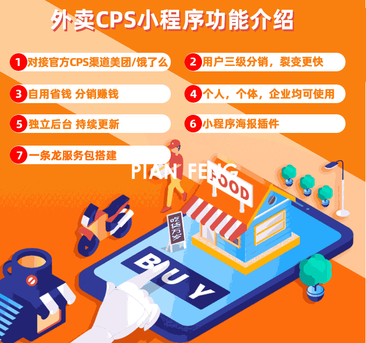 外卖返利系统外卖CPS小程序搭建(图5)