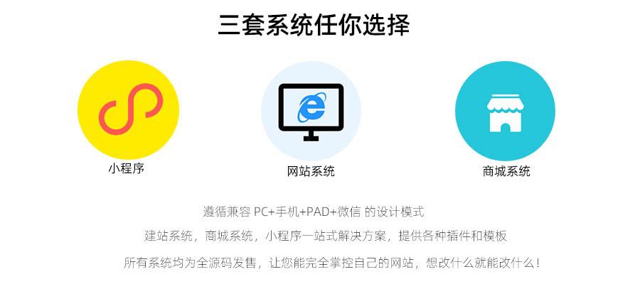 IdeaMall智能建站商城系统，带小程序可对接入微信(图1)